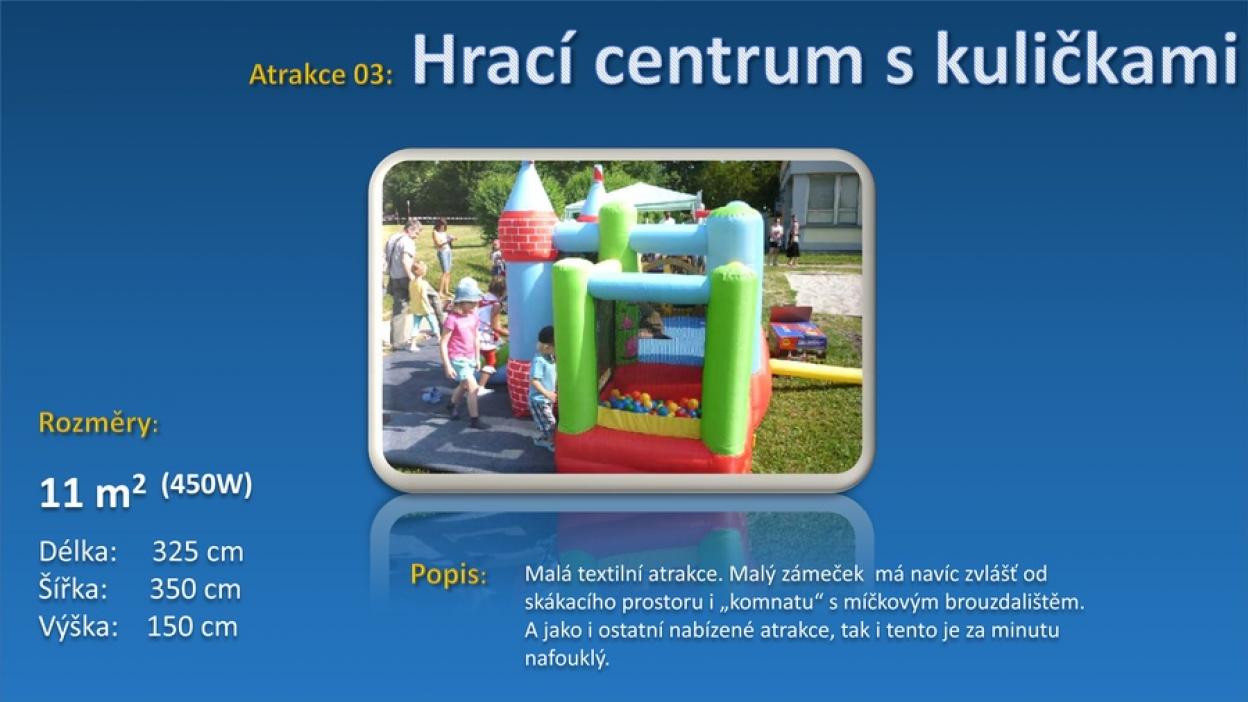 Hrací centrum s kuličkami