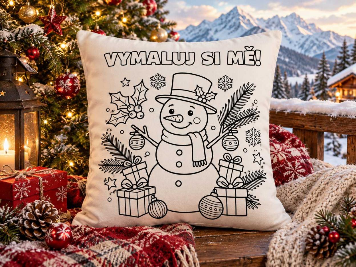 Polštářková omalovánka - VÁNOCE