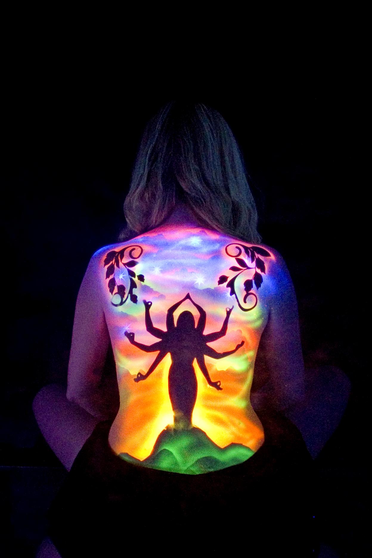 UV bodypainting pro návštěvníky